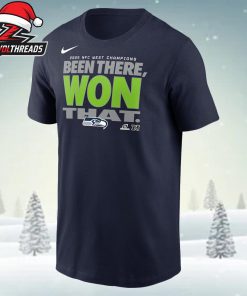 Seattle Seahawks Nike 2025 NFC West Division Champions Locker Room Trophy Collection Unisex T-Shirt