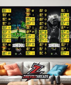 Seattle Storm WNBA 2026 Season Schedule Home Decor Poster Canvas
