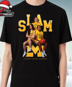 Syla Swords Mila Holloway Olivia Olson Michigan Wolverines WBB Slam Remix Heavy Tee Unisex T-Shirt