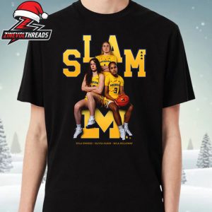 Syla Swords Mila Holloway Olivia Olson Michigan Wolverines WBB Slam Remix Heavy Tee Unisex T-Shirt