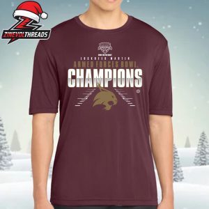 Texas State Bobcats 2025 NCAA Football Lockheed Martin Armed Forces Bowl Champions Unisex T-Shirt