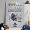 Utah Utes Is The 2025 NCAA Football SRS Ditribution Las Vegas Bowl Champions Home Decor Poster Canvas