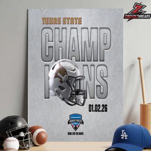 Texas State Bobcats Is The 2026 NCAA Football Lockheed Martin Armed Forces Bowl Champions Home Decor Poster Canvas