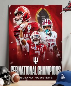 Indiana Hoosiers Are National Champions 2025 For The First Time In School History Home Decor Poster Canvas