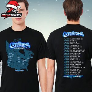 The Offspring Supercharged Worldwide 2026 Kicks Off In North America With Bad Religion Two Sided Unisex T-Shirt
