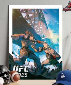 UFC 325 Art Poster By Warrick Wrong Artist Series Home Decor Poster Canvas