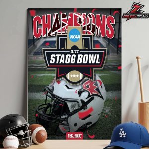 UW–River Falls Football Claimed The 2025 NCAA Division III National Champions Home Decor Poster Canvas