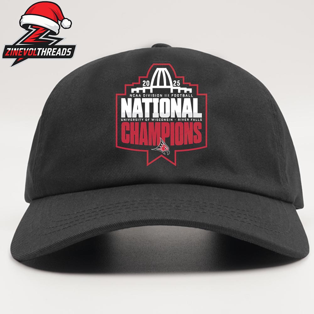 UW–River Falls Football Stagg Bowl 2025 NCAA Division III National Champions Logo Classic Hat Cap Snapback UW–River Falls Football Stagg Bowl 2025 NCAA Division III National Champions Logo Classic Hat Cap Snapback