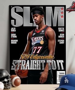 VJ Edgecombe Philadelphia 76ers On The Slam 260 Cover Magazine Straight To It Home Decor Poster Canvas