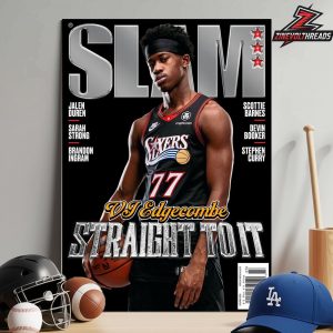 VJ Edgecombe Philadelphia 76ers On The Slam 260 Cover Magazine Straight To It Home Decor Poster Canvas