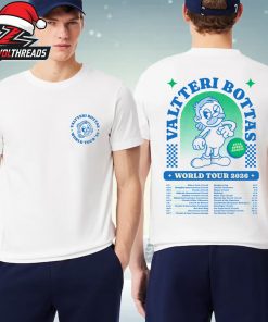 Valtteri Bottas VB77 World Tour 26 Dates And Cities List Tee Two Sided Unisex T-Shirt