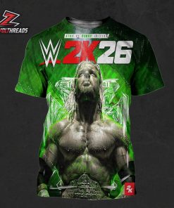 WWE Reveals The Cover For WWE 2K26 King Of Kings Edition All Over Print Shirt
