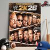WWE Reveals The Cover For WWE 2K26 Monday Night War Edition Home Decor Poster Canvas