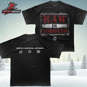 WWE x The Weeknd Unisex RAW Is Toronto Two Sided Unisex T-Shirt