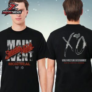 WWE x The Weeknd Unisex Saturday Night’s Main Event Two Sided Unisex T-Shirt