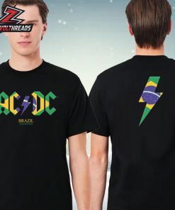 AC DC Brazil PWR UP Tour 2026 Tee Merchandise Two Sided Unisex T-Shirt