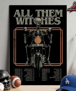 All Them Witches 2026 Tour Poster List Tour Dates And Places Home Decor Poster Canvas