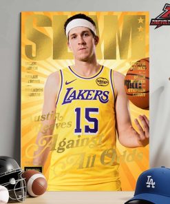 Austin Reaves Los Angeles Lakers Slam 260 Gold Metal Magazine Cover Against All Odds Home Decor Poster Canvas
