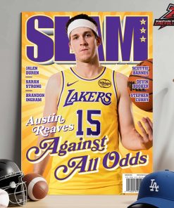 Austin Reaves Los Angeles Lakers Slam 260 Magazine Cover Against All Odds Home Decor Poster Canvas