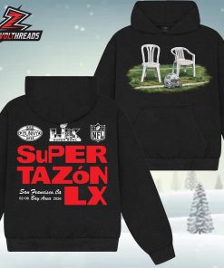Bad Bunny x Super Tazón Chairs Hoodie Two Sided Unisex T-Shirt