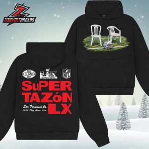 Bad Bunny x Super Tazón Chairs Hoodie Two Sided Unisex T-Shirt