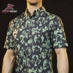 Batman 85th Anniversary Gotham Graffiti KUNUFLEX Short Sleeve Hawaiian Shirt