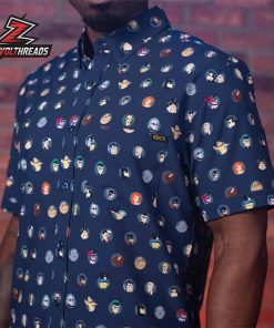 Batman The Animated Series Villains And Vigilantes KUNUFLEX Short Sleeve Hawaiian Shirt