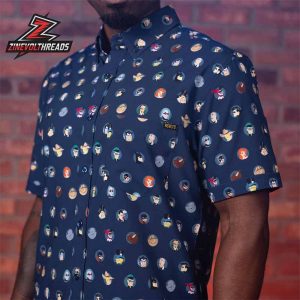 Batman The Animated Series Villains And Vigilantes KUNUFLEX Short Sleeve Hawaiian Shirt