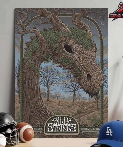 Billy Strings 2026 Tour Art Venue Poster By Fete Schaw At ExploreAshville Arena Asheville NC On February 13th 2026 Home Decor Poster Canvas