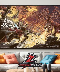 Billy Strings Combined Poster Bridgestone Single Night By Railey Bace Prints At Nashville TN On February 20th And 21st 2026 Home Decor Poster Canvas