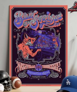 Billy Strings Venue Poster Bridgestone Dual Night By Liane Plant At Nashville TN On February 20th And 21st 2026 Home Decor Poster Canvas