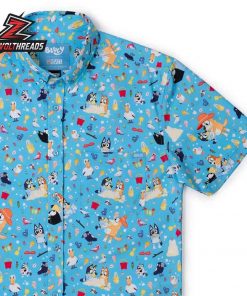 Bluey Beach Day KUNUFLEX Short Sleeve Hawaiian Shirt