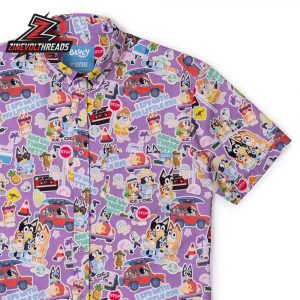 Bluey Lets Motor KUNUFLEX Short Sleeve Hawaiian Shirt
