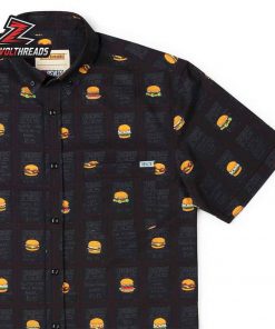 Bob’s Burgers Burgers of the Day KUNUFLEX Short Sleeve Hawaiian Shirt