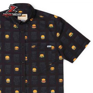 Bob’s Burgers Burgers of the Day KUNUFLEX Short Sleeve Hawaiian Shirt