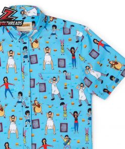Bob’s Burgers Flippin Fantastic KUNUFLEX Short Sleeve Hawaiian Shirt