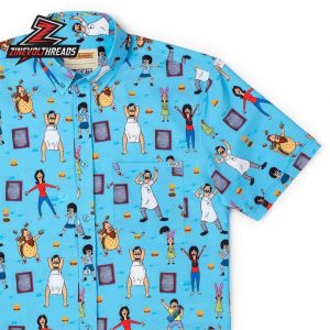 Bob’s Burgers Flippin Fantastic KUNUFLEX Short Sleeve Hawaiian Shirt