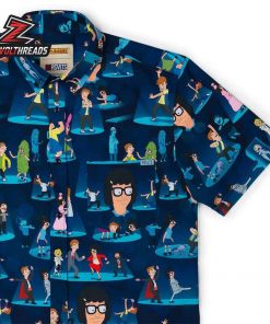 Bob’s Burgers Night of the Living Dance KUNUFLEX Short Sleeve Hawaiian Shirt