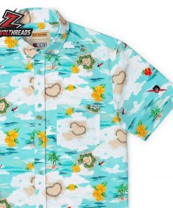 Bob’s Burgers Quickie Kiss-It Island KUNUFLEX Short Sleeve Hawaiian Shirt