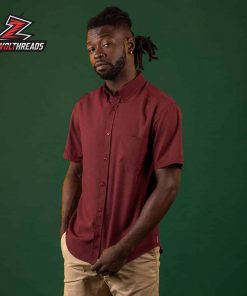 Burnt Russet KUNUFLEX Short Sleeve Hawaiian Shirt