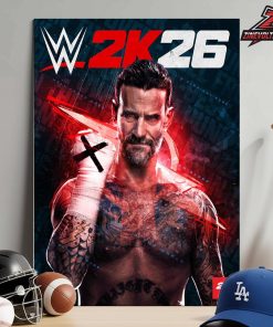 CM Punk On The Star Cover WWE 2K26 Best In The World Still Home Decor Poster Canvas