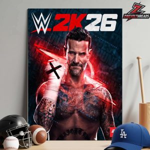 CM Punk On The Star Cover WWE 2K26 Best In The World Still Home Decor Poster Canvas