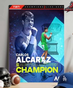 Carlos Alcaraz Is The 2026 Australia Open Champion Home Decor Poster Canvas
