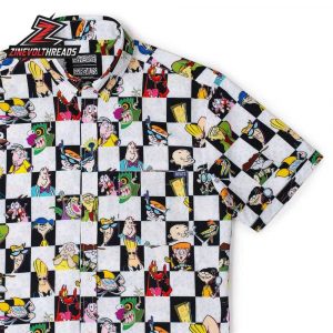 Cartoon Network Cartoon Cartoons KUNUFLEX Short Sleeve Hawaiian Shirt