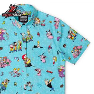Cartoon Network Friday Lineup KUNUFLEX Short Sleeve Hawaiian Shirt