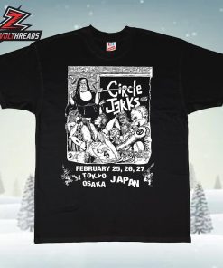 Circle Jerks Japan Tour 2026 Tee February 25th-27th At Tokyo And Osaka Unisex T-Shirt