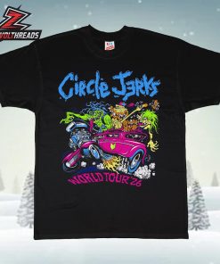 Circle Jerks World Tour 2026 Car Tee Unisex T-Shirt