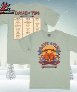 Dave Matthews And Tim Reynolds 2026 Mexico Setlist Tee Two Sided Unisex T-Shirt