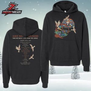 Dave Matthews Band Take Me Back Live From The Gorge Hoodie August 30th 2025 Two Sided Unisex T-Shirt