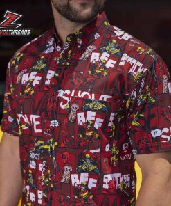 Deadpool And Wolverine Snikts And Smooches KUNUFLEX Short Sleeve Hawaiian Shirt